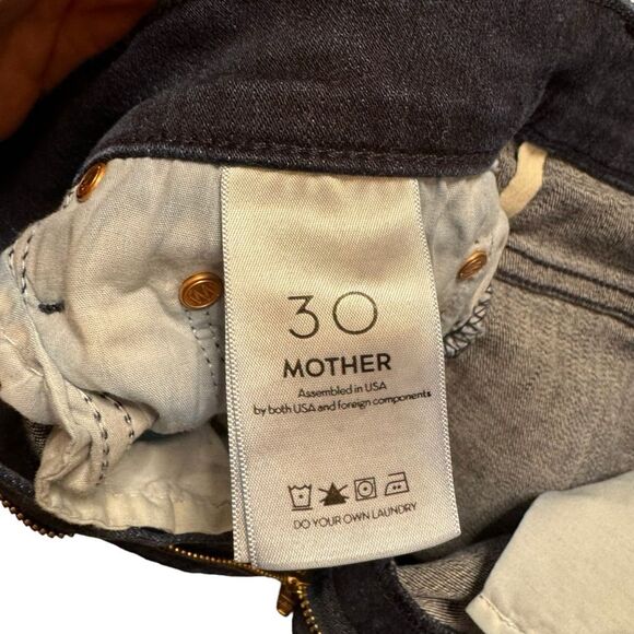 Mother Denim Women's Super Swooner Howling At The Disco Ball  Blue Jeans Size 30 - Picture 9 of 14